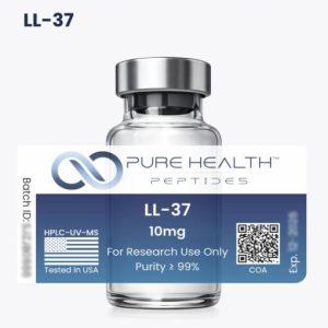 LL-37 peptide, Pure health peptide, buy LL-37 peptide online, LL-37 peptide USA, peptide research products, premium peptides, research peptides, peptide supplier USA, LL-37 for sale, high quality peptides, peptide science, laboratory research peptides