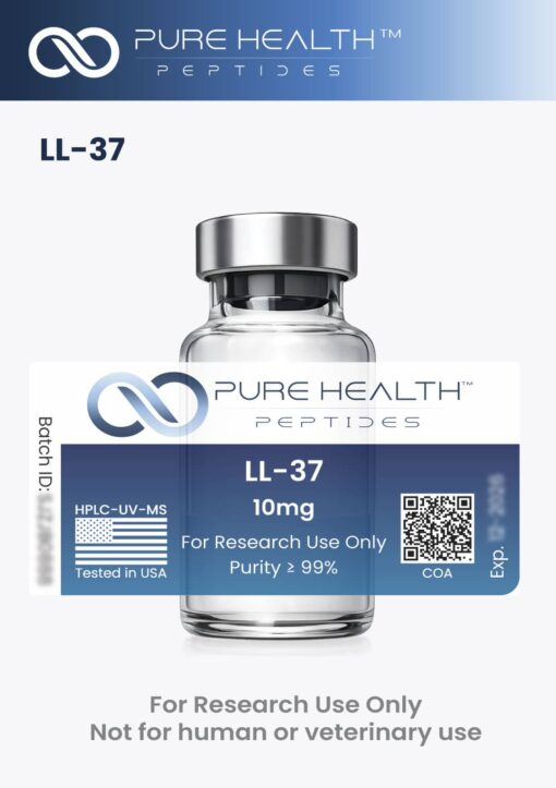 LL-37 peptide, Pure health peptide, buy LL-37 peptide online, LL-37 peptide USA, peptide research products, premium peptides, research peptides, peptide supplier USA, LL-37 for sale, high quality peptides, peptide science, laboratory research peptides
